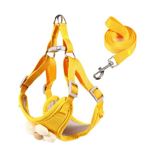 HUIFACAI Hundeleine mit schöner Blumenweste, Seil, 1,2 m lang, für starkes Training, Spazierengehen, Schwimmen, Wandern HUIFACAI Hundeleine mit schöner Blumenweste, Seil, 1,2 m lang, für starkes Training, Spazierengehen, Schwimmen, Wandern von HUIFACAI