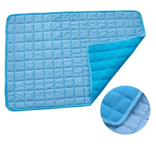HUIJIQX Kühlmatte für Hunde, Sommer, Kühlbett, extra groß für kleine und große Hunde, Haustierzubehör, Katze, strapazierfähige Decke, Sofa, Katze, Eiskissen-Decke (B, L-90 x 60 cm) von HUIJIQX
