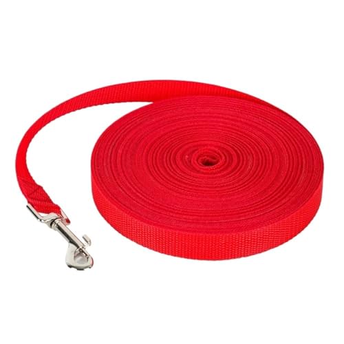 Langes Abschleppseil, Nylon, 6 Farben, 1,5 m, 1,8 m, 4,5 m, 6 m, 10 m, Haustier, Spazierengehen, Trainingsleine, Katzen, Hunde, Halsband, Leine (Rot, 6 m) von HUIJIQX
