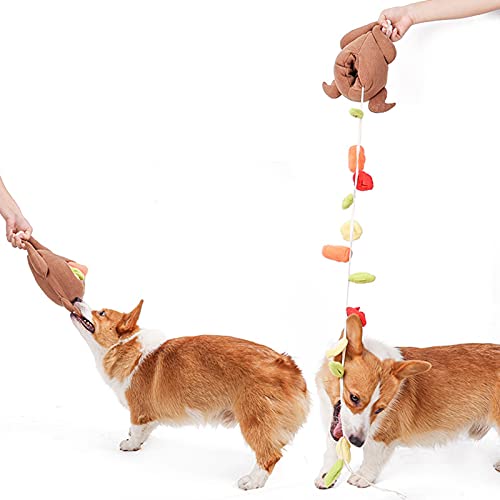 HUIKJI Hundespielzeug aus Plüsch, für Schnüffeltraining, Puzzle, geröstetes Truthahn-Spielzeug, interaktives Futterspiel, Stressabbau, Kauspielzeug von HUIKJI