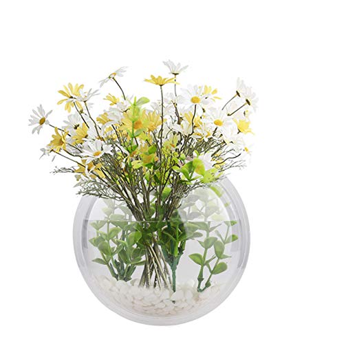 HUIKJI Wandbehang für Aquarien, 9,9 cm, klare Glasblasen, runde Vase, Blumentopf, zum Aufhängen, Aquarium, Wanddekoration, 2 Stück von HUIKJI