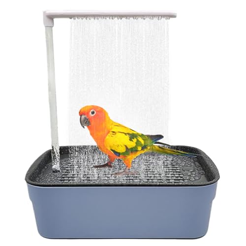 HUIKUANGEU Vogel Badehaus Badewanne,Automatische Vogel Badewanne,Wellensittich Badewanne,Automatische Haustier-Vogeltränke,Multifunktionaler Vogeldusche,Vogelbadewanne,für Sittiche HUIKUANGEU Vogel Badehaus Badewanne,Automatische Vogel Badewanne,Wellensittich Badewanne,Automatische Haustier-Vogeltränke,Multifunktionaler Vogeldusche,Vogelbadewanne,für Sittiche von HUIKUANGEU