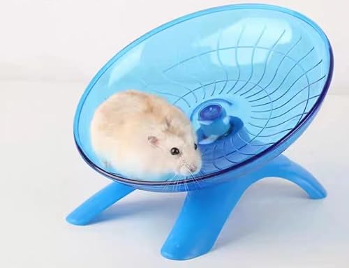 Hamsterrad, rutschfest, leise, fliegende Untertasse für Hamster, Rennmäuse, Mäuse und andere kleine Haustiere von HUIYELOVE