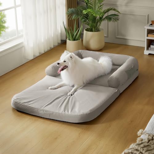 HULALA HOME Hundebett für Erwachsene, bequemes Haustierbett, abnehmbarer Bezug, DOV HULALA HOME Hundebett für Erwachsene, bequemes Haustierbett, abnehmbarer Bezug, DOV von HULALA HOME
