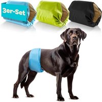 HUND IST KÖNIG Hundewindeln für Rüden [3 STK] Saugstarke Hundewindeln Rüde | Bequeme Hunde Windeln bei Inkontinenz (L) von HUND IST KÖNIG