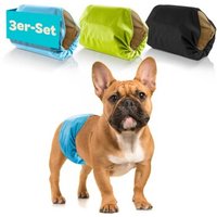 HUND IST KÖNIG Hundewindeln für Rüden [3 STK] Saugstarke Hundewindeln Rüde | Bequeme Hunde Windeln bei Inkontinenz (S) von HUND IST KÖNIG