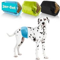 HUND IST KÖNIG Hundewindeln für Rüden [3 STK] Saugstarke Hundewindeln Rüde | Bequeme Hunde Windeln bei Inkontinenz (M) von HUND IST KÖNIG