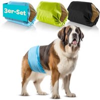 HUND IST KÖNIG Hundewindeln für Rüden [3 STK] Saugstarke Hundewindeln Rüde | Bequeme Hunde Windeln bei Inkontinenz (XXL) von HUND IST KÖNIG