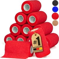 HUND IST KÖNIG Verband selbstklebend, Fixierbinde 12x4,7m Selbstklebende Bandage für Mensch & Tier von HUND IST KÖNIG