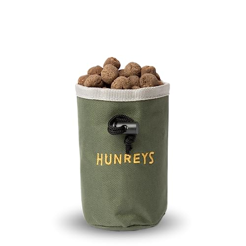 HUNREYS Snackbeutel mit Clip | Für Hundetraining & Spaziergänge aus 100% recyceltem Kunststoff | Nachhaltig | Simpel & Praktisch | Robustes & geruchsabsorbierendes Material von HUNREY'S