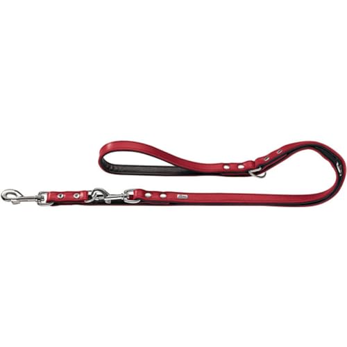 HUNTER BASIC Verstellbare Führleine für Hunde, beschichtetes Spaltleder, Kunstleder, witterungsbeständig, 1,8/200 cm, rot HUNTER BASIC Verstellbare Führleine für Hunde, beschichtetes Spaltleder, Kunstleder, witterungsbeständig, 1,8/200 cm, rot von HUNTER
