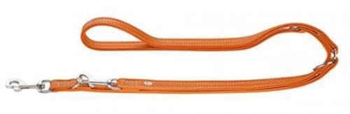 HUNTER CANNES Verstellbare Führleine für Hunde, Leder, Nappaleder, weich, edel, elegant, 1,5 x 200 cm, orange HUNTER CANNES Verstellbare Führleine für Hunde, Leder, Nappaleder, weich, edel, elegant, 1,5 x 200 cm, orange von HUNTER