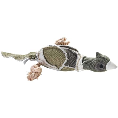 HUNTER CANVAS WILD DUCK Hundespielzeug, Vintage-Style, mit Baumwolle, Quietschspielzeug, Ente, 27 cm von HUNTER