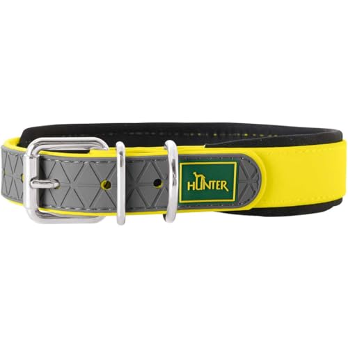 HUNTER CONVENIENCE COMFORT Hundehalsband, Kunststoff, Neopren, wasserfest, schmutzabweisend, gepolstert, 55, neongelb HUNTER CONVENIENCE COMFORT Hundehalsband, Kunststoff, Neopren, wasserfest, schmutzabweisend, gepolstert, 55, neongelb von HUNTER
