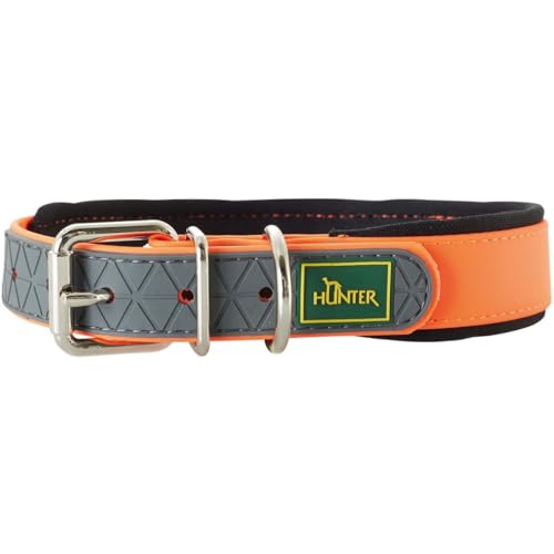 HUNTER CONVENIENCE COMFORT Hundehalsband, Kunststoff, Neopren, wasserfest, schmutzabweisend, gepolstert, 45, neonorange HUNTER CONVENIENCE COMFORT Hundehalsband, Kunststoff, Neopren, wasserfest, schmutzabweisend, gepolstert, 45, neonorange von HUNTER