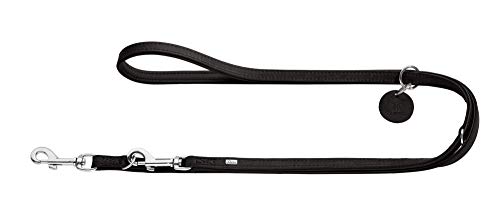 HUNTER Comfort Verstellbare Hundeführleine, Leder, schlicht, strapazierfähig, geschmeidig, 1.5 x 200 cm, schwarz HUNTER Comfort Verstellbare Hundeführleine, Leder, schlicht, strapazierfähig, geschmeidig, 1.5 x 200 cm, schwarz von HUNTER