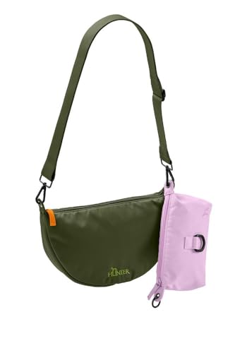 HUNTER Crossbody-Tasche Charlotte grün/lila von HUNTER
