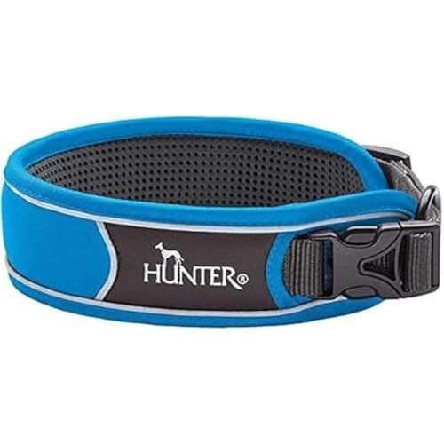 HUNTER DIVO Hundehalsung, Nylon, S, hellblau/grau von HUNTER