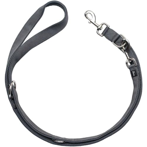 HUNTER DIVO & Maldon Verstellbare Hundeführleine, Nylon, gepolstert mit weichem Mesh-Material, 25/200, grau/grau HUNTER DIVO & Maldon Verstellbare Hundeführleine, Nylon, gepolstert mit weichem Mesh-Material, 25/200, grau/grau von HUNTER