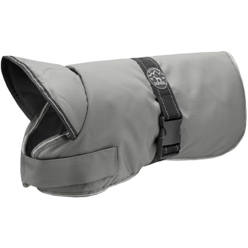 Hunter Denali Hundemantel, warm, wasserabweisend, 45, grau von HUNTER