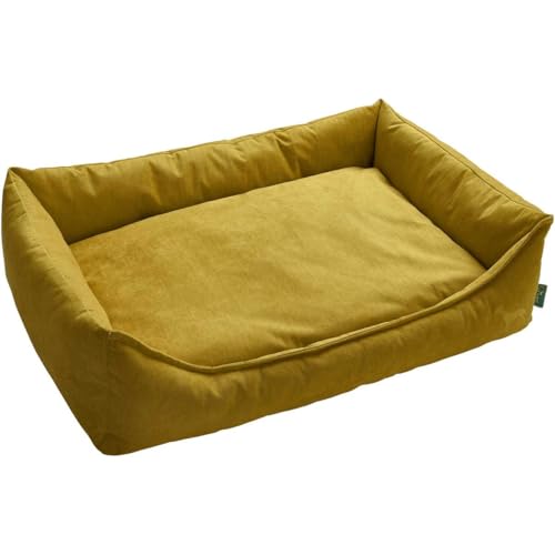 HUNTER EIBY Hundesofa, schmutzabweisend, Easy CLEAN-Technologie, pflegeleicht, L, gelb von HUNTER