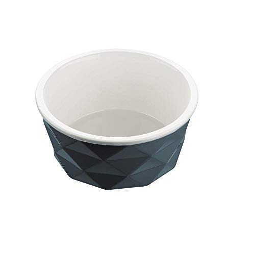 HUNTER EIBY Keramik-Napf, Futter- und Trinknapf, rutschhemmend, 1100 ml, blau von HUNTER