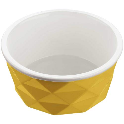 HUNTER EIBY Keramik-Napf, Futter- und Trinknapf, rutschhemmend, 550 ml, gelb von HUNTER