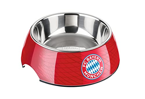 Hunter FC Bayern München Melamin-Napf, Futternapf, Trinknapf, 350 ml, rot, 69238 von HUNTER