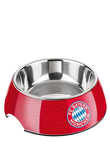 Hunter FC Bayern München Melamin-Napf, Futternapf, Trinknapf, 700 ml, rot von HUNTER