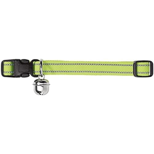 HUNTER FLASHLIGHT Halsband für Katzen, Nylon, elastisch, reflektierend, Glöckchen, gelb von HUNTER