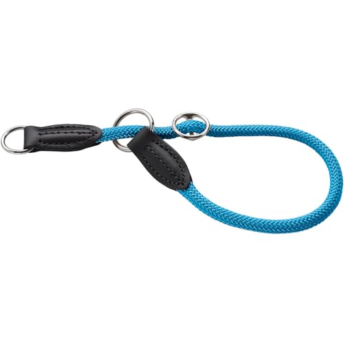 HUNTER Freestyle Dressurhalsung, Hundehalsband, Zugstopper, robust, wetterfest, 30 (XS-S), petrol von HUNTER