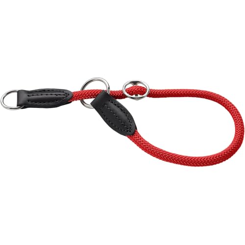 HUNTER Freestyle Dressurhalsung, Hundehalsband, Zugstopper, robust, wetterfest, 40 (S-M), rot von HUNTER