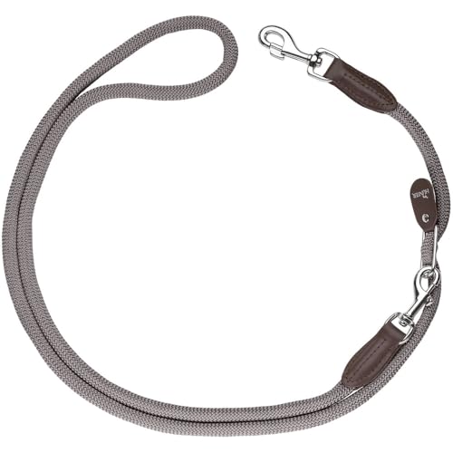 HUNTER FREESTYLE Vario-Leine für Hunde, robust, wetterfest, 1,0 x 260 cm, grau von HUNTER