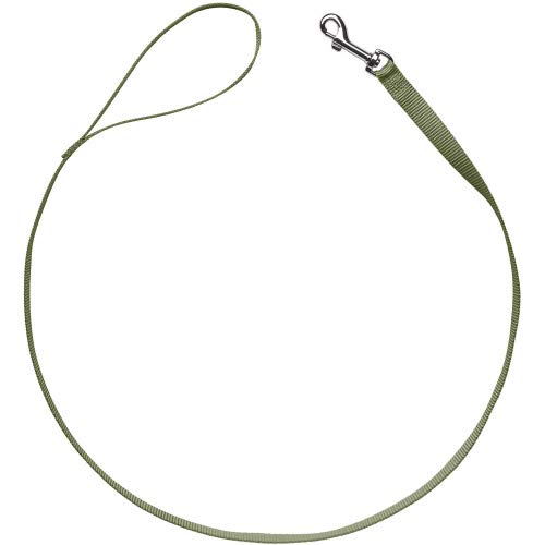 HUNTER Führleine London MINI | Olivgrün | Größe 10/140 | weich & leicht | reißfest & schnelltrocknend | pflegeleicht & formstabil | ideal für Spaziergänge | leuchtende Farbe für Alltag & Abenteuer von HUNTER