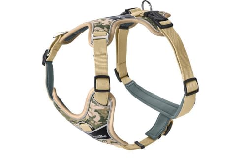 HUNTER Geschirr DIVO Camouflage, Farbe: beige, ergonomisch geformt, 5-Fach verstellbar, mit Aluminium-Schnallen, atmungsaktiv gepolstert, 3M Scotchlite reflektierend, Größe: L-XL von HUNTER