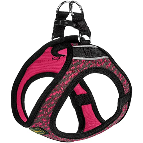 HUNTER Hilo Soft Comfort Geschirr für kleine Hunde, weiches Mesh-Material, luftdurchlässig, Zugentlastung, reflektierend, Rosa, XXS-XS von HUNTER