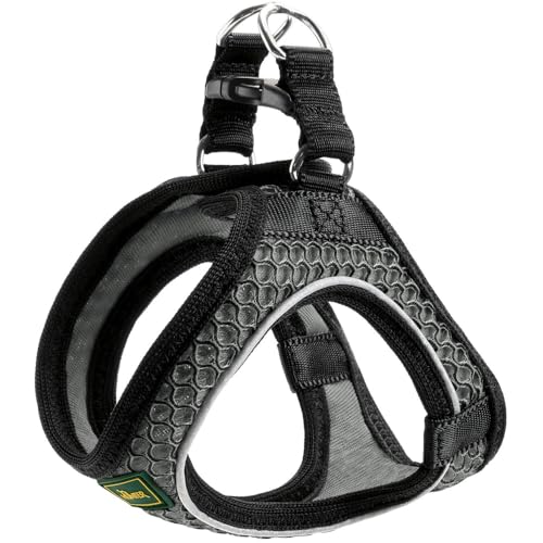 HUNTER HILO COMFORT Geschirr für kleine Hunde, mit Mesh-Material und reflektierenden Elementen, anthrazit, XXS-XS, 66642 HUNTER HILO COMFORT Geschirr für kleine Hunde, mit Mesh-Material und reflektierenden Elementen, anthrazit, XXS-XS, 66642 von HUNTER