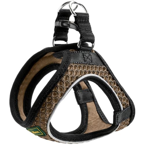 HUNTER HILO COMFORT Geschirr für kleine Hunde, mit Mesh-Material und reflektierenden Elementen, braun, XXS-XS HUNTER HILO COMFORT Geschirr für kleine Hunde, mit Mesh-Material und reflektierenden Elementen, braun, XXS-XS von HUNTER