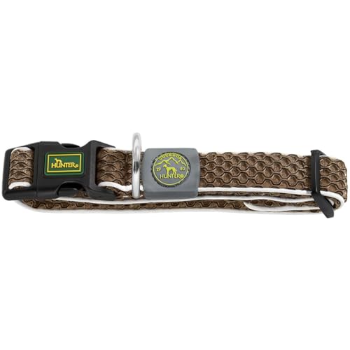 HUNTER Hilo Vario Basic, Halsband für Hunde, mit leichtem Mesh-Material, Braun, M-L HUNTER Hilo Vario Basic, Halsband für Hunde, mit leichtem Mesh-Material, Braun, M-L von HUNTER