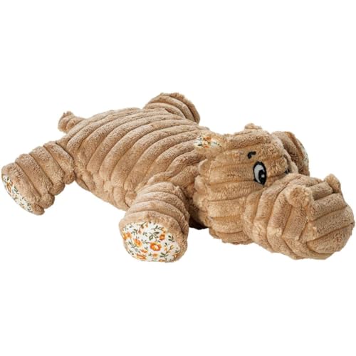 HUNTER HUGGLY AMAZONAS HIPPO Hundespielzeug, Plüsch, Nilpferd, 28 cm, beige von HUNTER