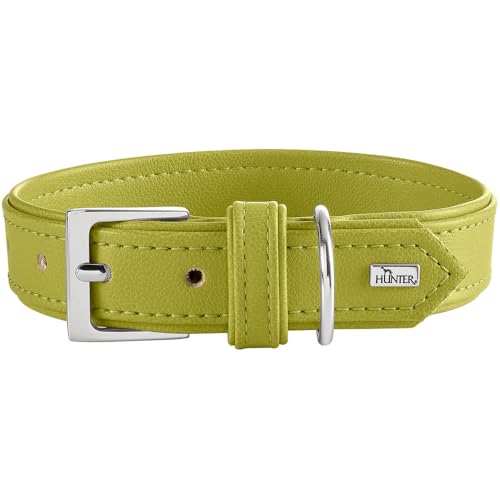 HUNTER Hundehalsband Amalfi, Farbe: grün, vegan, Kunstleder in Nappa-Optik, weich, pflegeleicht, Brillante Farbe, besonders angenehm zu tragen, Made in Germany, Größe: 35 HUNTER Hundehalsband Amalfi, Farbe: grün, vegan, Kunstleder in Nappa-Optik, weich, pflegeleicht, Brillante Farbe, besonders angenehm zu tragen, Made in Germany, Größe: 35 von HUNTER