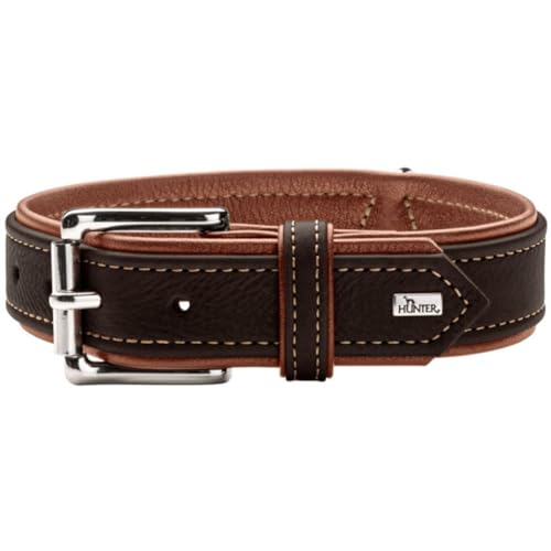 HUNTER Hundehalsband Canadian UP, Farbe: schwarz/Cognac, weiches, geschmeidiges Leder, klassisch, fellschonend, nachhaltig, Made in Germany, Größe: 40 HUNTER Hundehalsband Canadian UP, Farbe: schwarz/Cognac, weiches, geschmeidiges Leder, klassisch, fellschonend, nachhaltig, Made in Germany, Größe: 40 von HUNTER