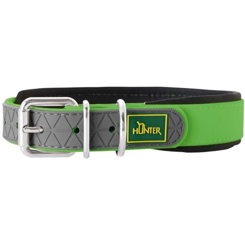 HUNTER CONVENIENCE COMFORT Hundehalsband, Kunststoffmaterial, Neopren, 65 L-XL, apfelgrün HUNTER CONVENIENCE COMFORT Hundehalsband, Kunststoffmaterial, Neopren, 65 L-XL, apfelgrün von HUNTER