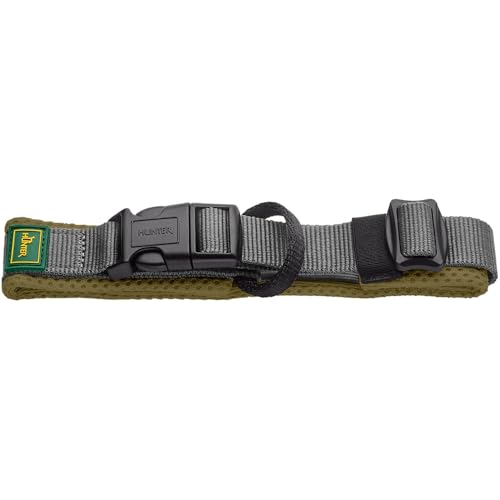 HUNTER Halsband Maldon, Farbe: Oliv, atmungsaktives Mesh, Robustes Nylon, lautlos & allergikerfreundlich, Zugentlastung, integriertes Adresslabel, besonders leicht, Größe: L HUNTER Halsband Maldon, Farbe: Oliv, atmungsaktives Mesh, Robustes Nylon, lautlos & allergikerfreundlich, Zugentlastung, integriertes Adresslabel, besonders leicht, Größe: L von HUNTER
