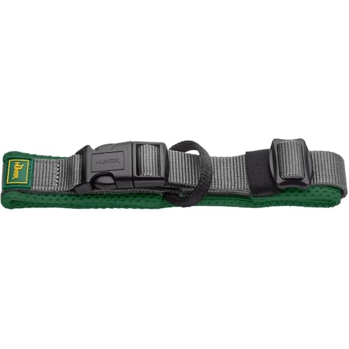 HUNTER Halsband Maldon, Farbe: grün, atmungsaktives Mesh, Robustes Nylon, lautlos & allergikerfreundlich, Zugentlastung, integriertes Adresslabel, besonders leicht, Größe: M HUNTER Halsband Maldon, Farbe: grün, atmungsaktives Mesh, Robustes Nylon, lautlos & allergikerfreundlich, Zugentlastung, integriertes Adresslabel, besonders leicht, Größe: M von HUNTER
