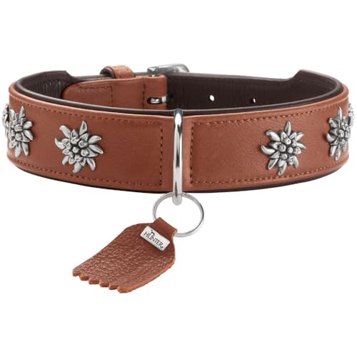 HUNTER Hundehalsband MÜNCHEN Farbe: Cognac/schwarz, Leder, edle Trachten-Details, weich und robust, fellschonend, luxuriös, ökologisch hergestellt, nachhaltig, Made in Germany, Größe: 60 HUNTER Hundehalsband MÜNCHEN Farbe: Cognac/schwarz, Leder, edle Trachten-Details, weich und robust, fellschonend, luxuriös, ökologisch hergestellt, nachhaltig, Made in Germany, Größe: 60 von HUNTER