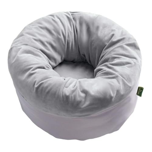 HUNTER Haustierbett Miranda, Farbe: grau, runde Form, extra weich und plüschig, ideal zum Einkuscheln, zum Schlafen und Ausruhen, maschinenwaschbar bei 30 °C, für Hunde und Katzen, Größe: 50 x 50 cm HUNTER Haustierbett Miranda, Farbe: grau, runde Form, extra weich und plüschig, ideal zum Einkuscheln, zum Schlafen und Ausruhen, maschinenwaschbar bei 30 °C, für Hunde und Katzen, Größe: 50 x 50 cm von HUNTER