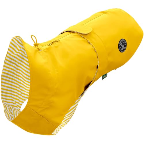 HUNTER Hunde-Regenmantel Milford, mit Geschirr- und Halsbandöffnung, 25, gelb von HUNTER