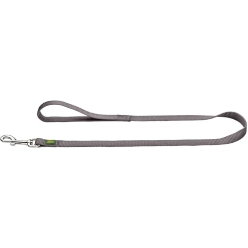 HUNTER Hundeführleine, Nylon, mit Handschlaufe, witterungsbeständig und pflegeleicht, 2.5 x 100 cm, grau HUNTER Hundeführleine, Nylon, mit Handschlaufe, witterungsbeständig und pflegeleicht, 2.5 x 100 cm, grau von HUNTER