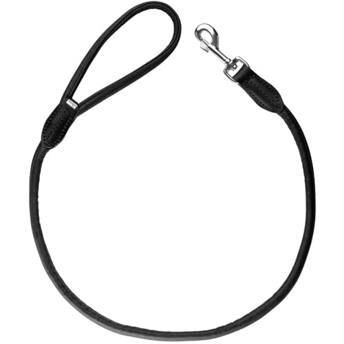 HUNTER Hundeführleine Round & Soft Canadian UP, Farbe: schwarz, weiches, geschmeidiges Leder, Handschlaufe, rundgelegt, nachhaltig, Made in Germany, Größe: 6/110 HUNTER Hundeführleine Round & Soft Canadian UP, Farbe: schwarz, weiches, geschmeidiges Leder, Handschlaufe, rundgelegt, nachhaltig, Made in Germany, Größe: 6/110 von HUNTER